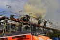 Dachstuhlbrand Koeln Poll Geislarerstr P100